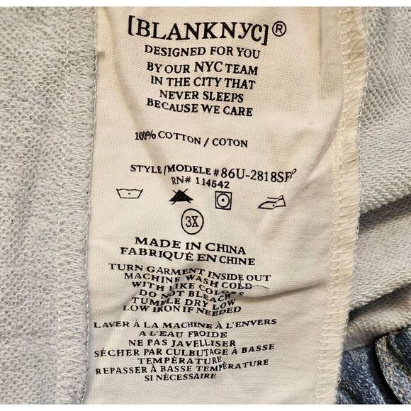BLANK NYC Over Think It Jogger Digital Denim Blue 3X - Picture 4 of 11
